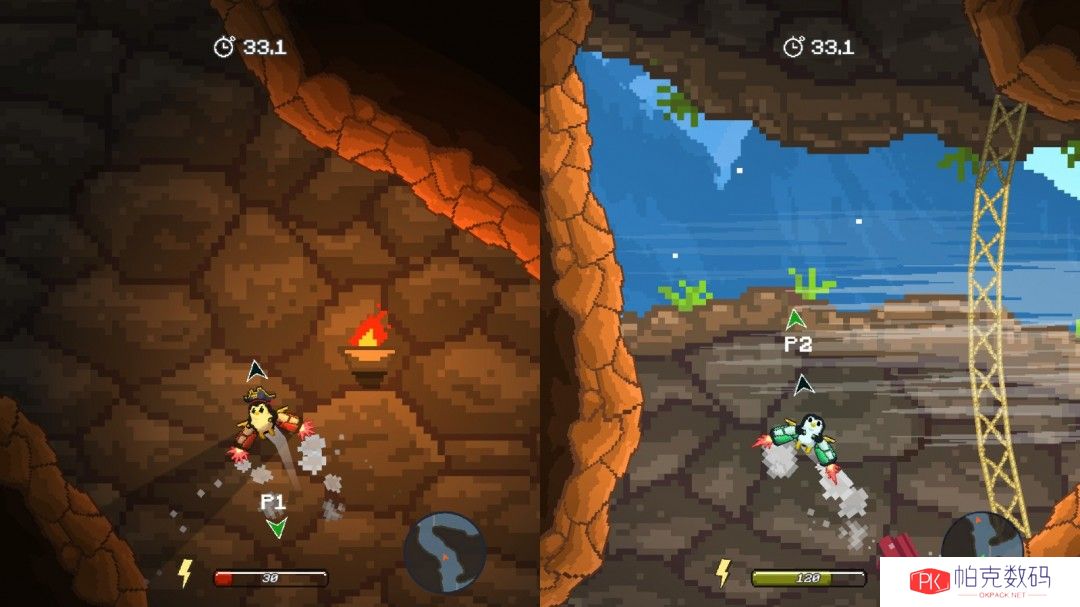 2D飞行动作游戏《火箭企鹅》Steam页面 2025年发售