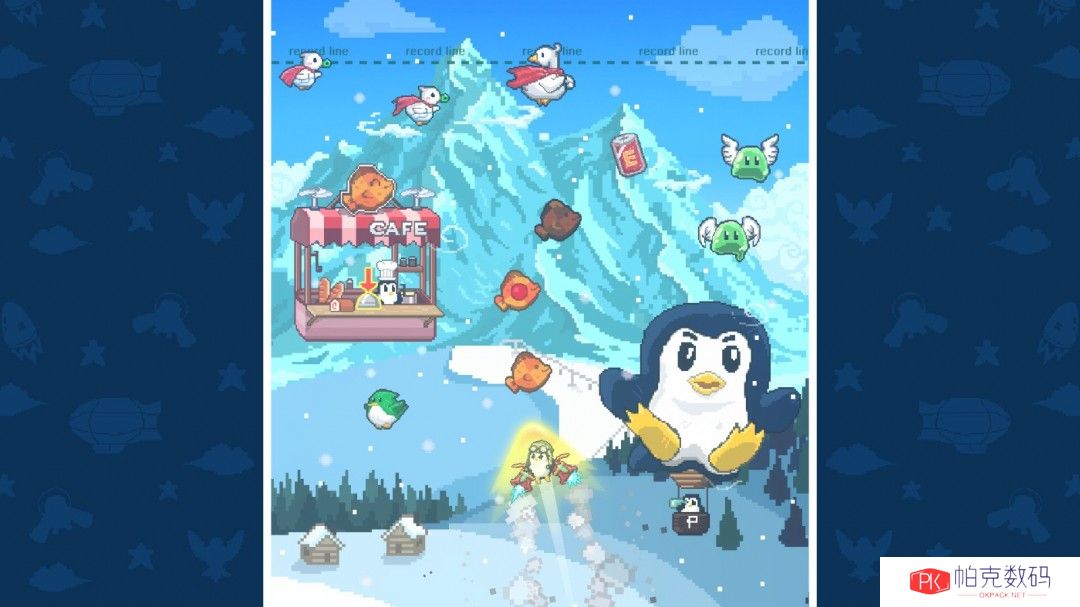 2D飞行动作游戏《火箭企鹅》Steam页面 2025年发售
