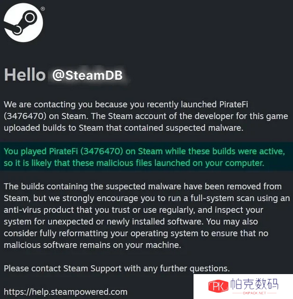 Steam免费游戏《PirateFi》被抓包：偷偷安装恶意软件