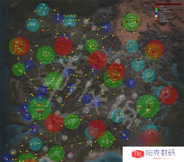 武侠乂手游地图资源分布图 武侠乂手游地图资源刷新点介绍