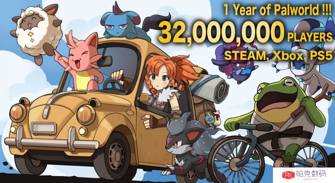 《幻兽帕鲁》全平台玩家已经超过了3200万人